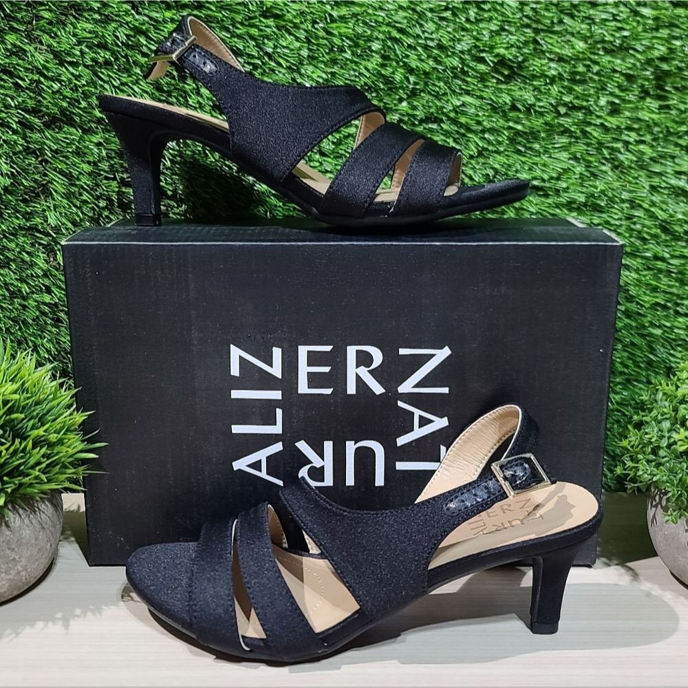 Naturalizer Taimi Dress Sandal - Black Fabric US 7 New